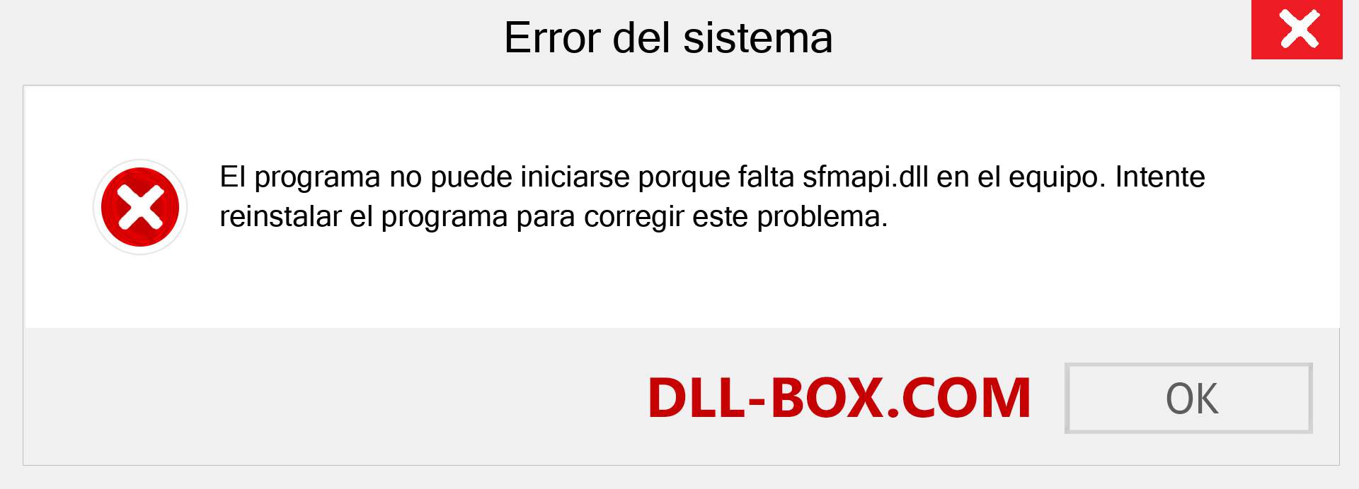 ¿Falta el archivo sfmapi.dll ?. Descargar para Windows 7, 8, 10 - Corregir sfmapi dll Missing Error en Windows, fotos, imágenes