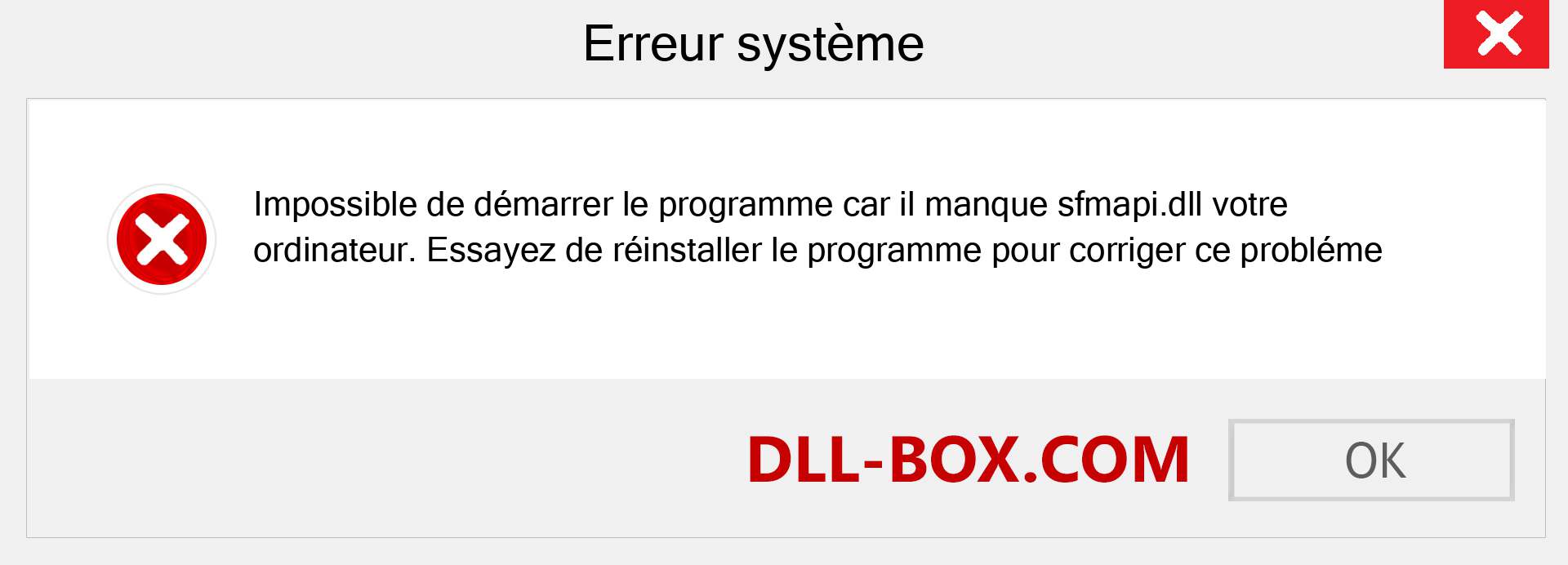 Le fichier sfmapi.dll est manquant ?. Télécharger pour Windows 7, 8, 10 - Correction de l'erreur manquante sfmapi dll sur Windows, photos, images