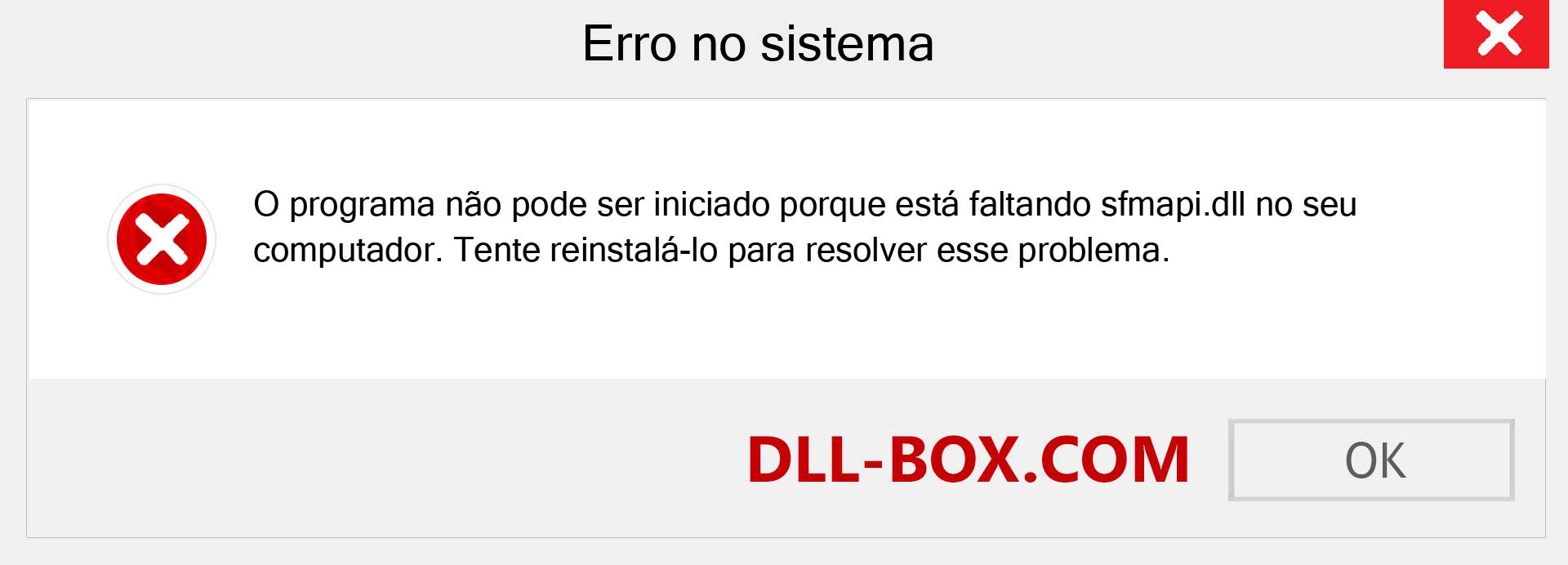 Arquivo sfmapi.dll ausente ?. Download para Windows 7, 8, 10 - Correção de erro ausente sfmapi dll no Windows, fotos, imagens